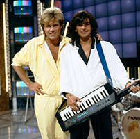 1985 Promo Photoshoot during performance at "ZDF Hitparade"